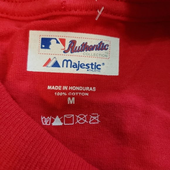 Majestic MLB T Shirt Philadelphia Baseball Double Header Will Evan 2011 Mens M - Picture 4 of 9